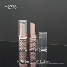 Square Diamond Shiny Plastic Empty Cosmetic Packaging Lipstick